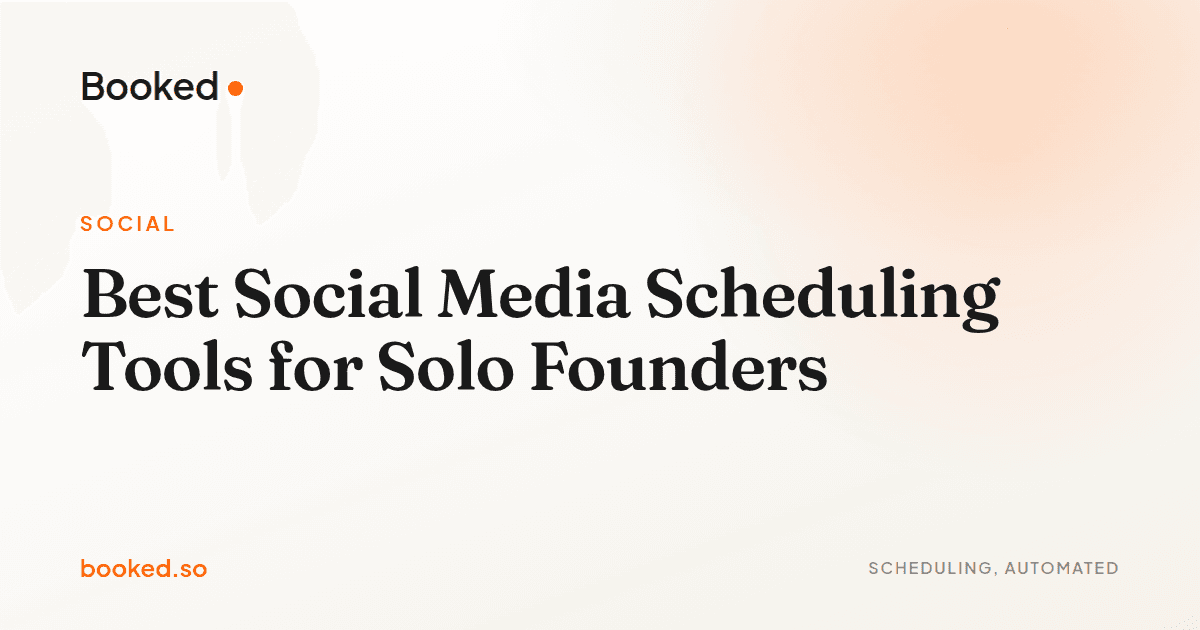 Best Social Media Scheduling Tools for Solo Founders — best social media scheduling tools for solo founders